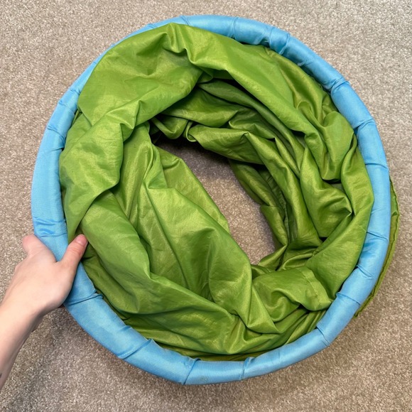 Ikea Busa Kids Play Tunnel Crawl Tube Toddler Children Green Foldable Pop Up - Picture 4 of 6